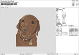 Dog 0911 Embroidery File 6 sizes
