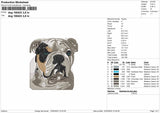 Dog 1004 Embroidery File 6 sizes