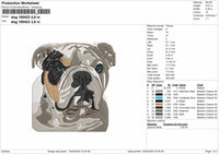 Dog 1004 Embroidery File 6 sizes