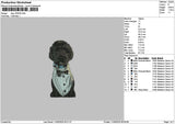 Dog 1005a Embroidery File 6 sizes