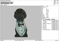 Dog 1005a Embroidery File 6 sizes