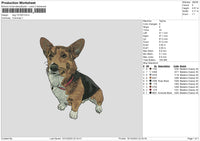 Dog 1012 Embroidery File 6 sizes