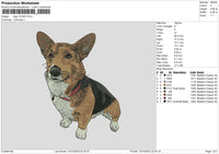 Dog 1012 Embroidery File 6 sizes