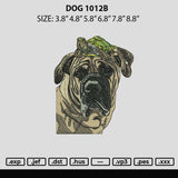 Dog 1012b Embroidery File 6 sizes