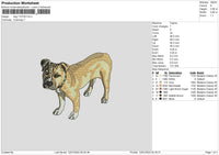 Dog 1101 Embroidery File 6 sizes