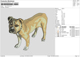 Dog 1101 Embroidery File 6 sizes