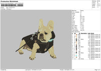 Dog 1107 Embroidery File 6 sizes