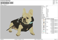 Dog 1107 Embroidery File 6 sizes