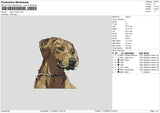 Dog 1023 Embroidery File 6 sizes