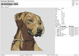 Dog 1023 Embroidery File 6 sizes