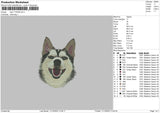 Dog 1023b Embroidery File 6 sizes