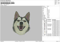 Dog 1023b Embroidery File 6 sizes