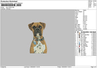 Dog 1202b Embroidery File 6 sizes