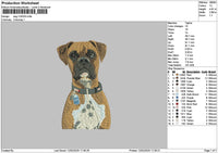 Dog 1202b Embroidery File 6 sizes