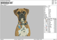 Dog 1202b Embroidery File 6 sizes