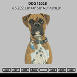 Dog 1202b Embroidery File 6 sizes