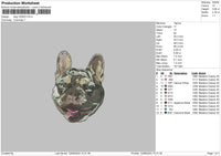 Dog 1206 Embroidery File 6 sizes