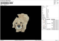 Dog 1207 Embroidery File 6 sizes