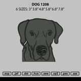 Dog 1208 Embroidery File 6 sizes
