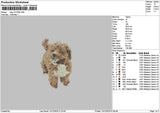 Dog 1212b Embroidery File 6 sizes