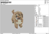 Dog 1212b Embroidery File 6 sizes
