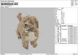 Dog 1212b Embroidery File 6 sizes