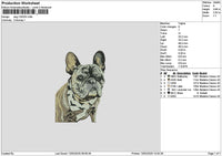 Dog 1302a Embroidery File 6 sizes