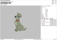 Dog 1306 Embroidery File 6 sizes