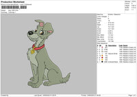 Dog 1306 Embroidery File 6 sizes