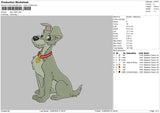 Dog 1306 Embroidery File 6 sizes