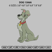 Dog 1306 Embroidery File 6 sizes