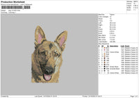 Dog 1310 Embroidery File 6 sizes