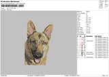 Dog 1310 Embroidery File 6 sizes