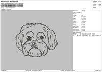 Dog 1312 Embroidery File 6 sizes