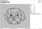 Dog 1312 Embroidery File 6 sizes