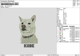 Dog 1312 Embroidery File 6 sizes