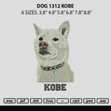 Dog 1312 Embroidery File 6 sizes