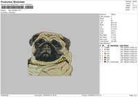 Dog 1403b Embroidery File 6 sizes