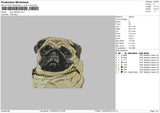 Dog 1403b Embroidery File 6 sizes