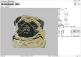 Dog 1403b Embroidery File 6 sizes