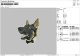 Dog 1412 Embroidery File 6 sizes