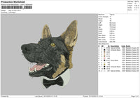 Dog 1412 Embroidery File 6 sizes