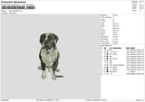 Dog 1503 Embroidery File 6 sizes