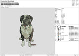 Dog 1503 Embroidery File 6 sizes