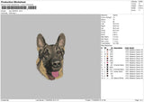 Dog1604b Embroidery File 6 sizes