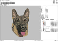 Dog1604b Embroidery File 6 sizes