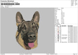 Dog1604b Embroidery File 6 sizes