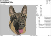 Dog1604b Embroidery File 6 sizes