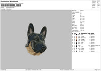 Dog1604 Embroidery File 6 sizes