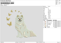 Dog 1612 Embroidery File 6 sizes